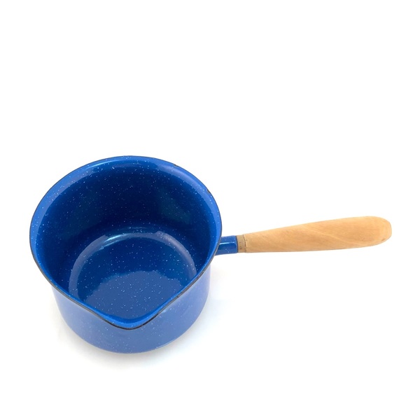 Midcentury Blue pewter pot. - Picture 7 of 7